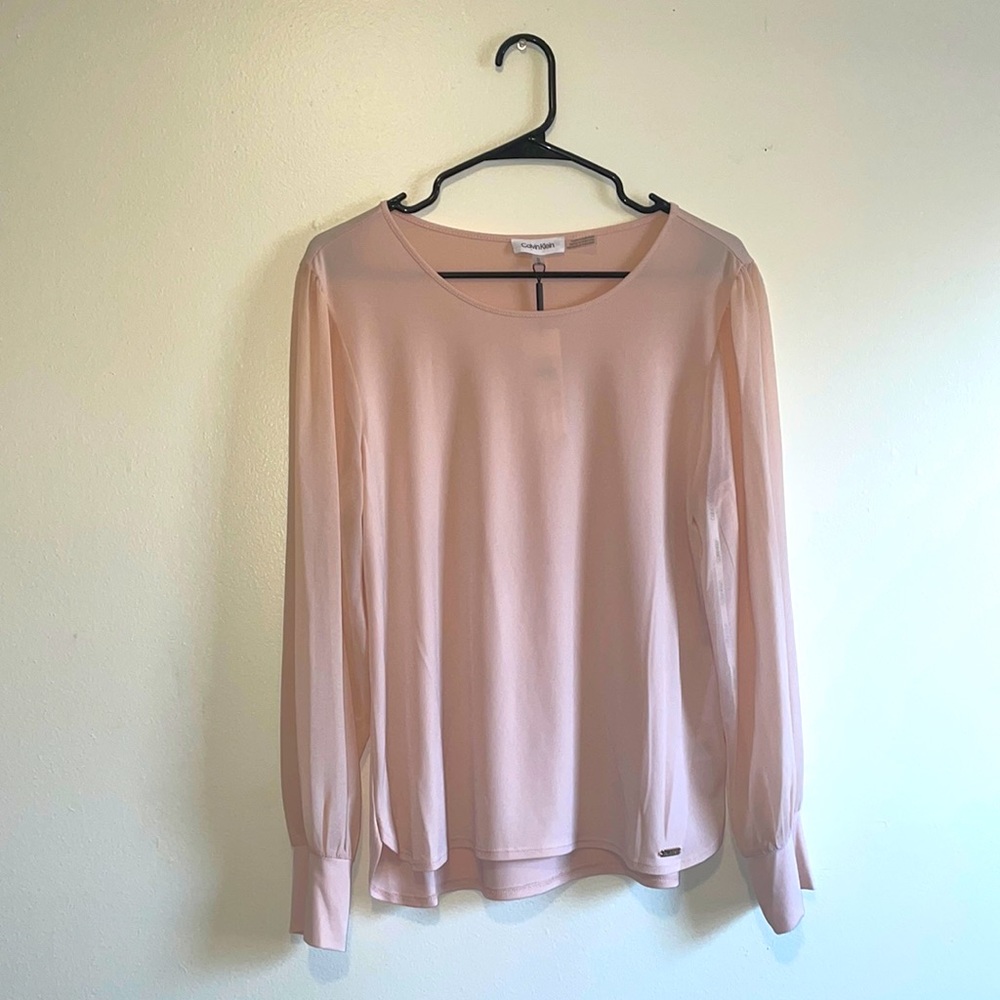 🌟Calvin Klein Elegant Long Sleeve Blouse